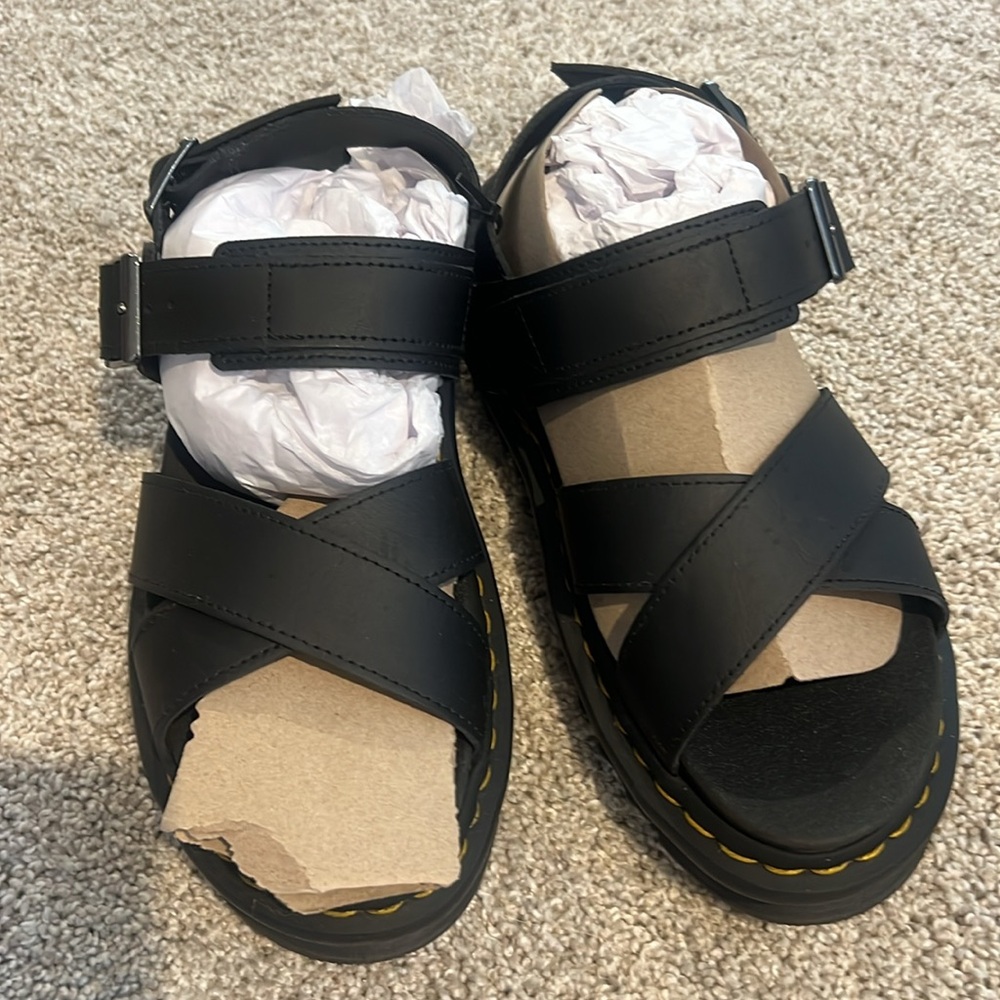 Dr. Martens Black Strappy Sandals